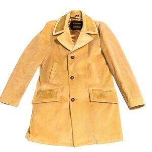 Vintage Sears Men's Store The Country Coat 42 Tall Corduroy Suede Heavy Flannel